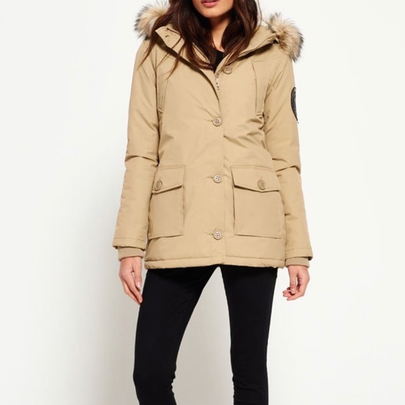 Superdry Rescue Sand Tan Everest Parka 